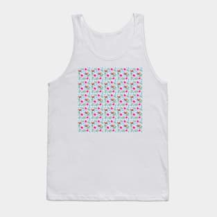 Tropical Flowers Watercolor Pattern Tank Top